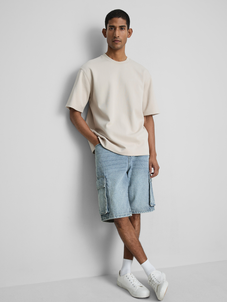 Denim Cargo Shorts